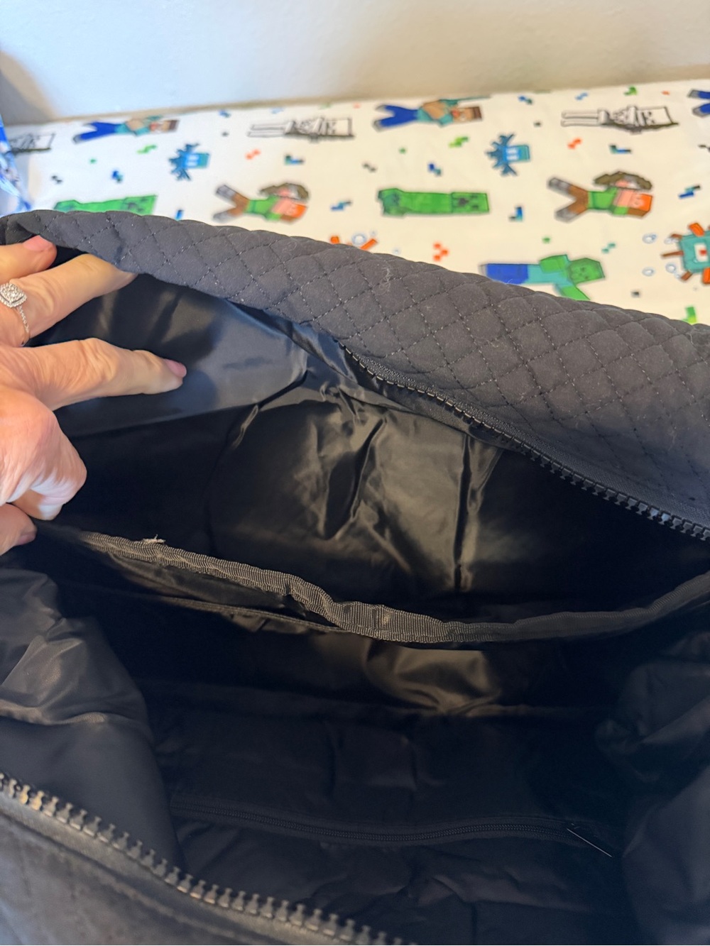Bag smart black duffel travel bag - Picture 6 of 7